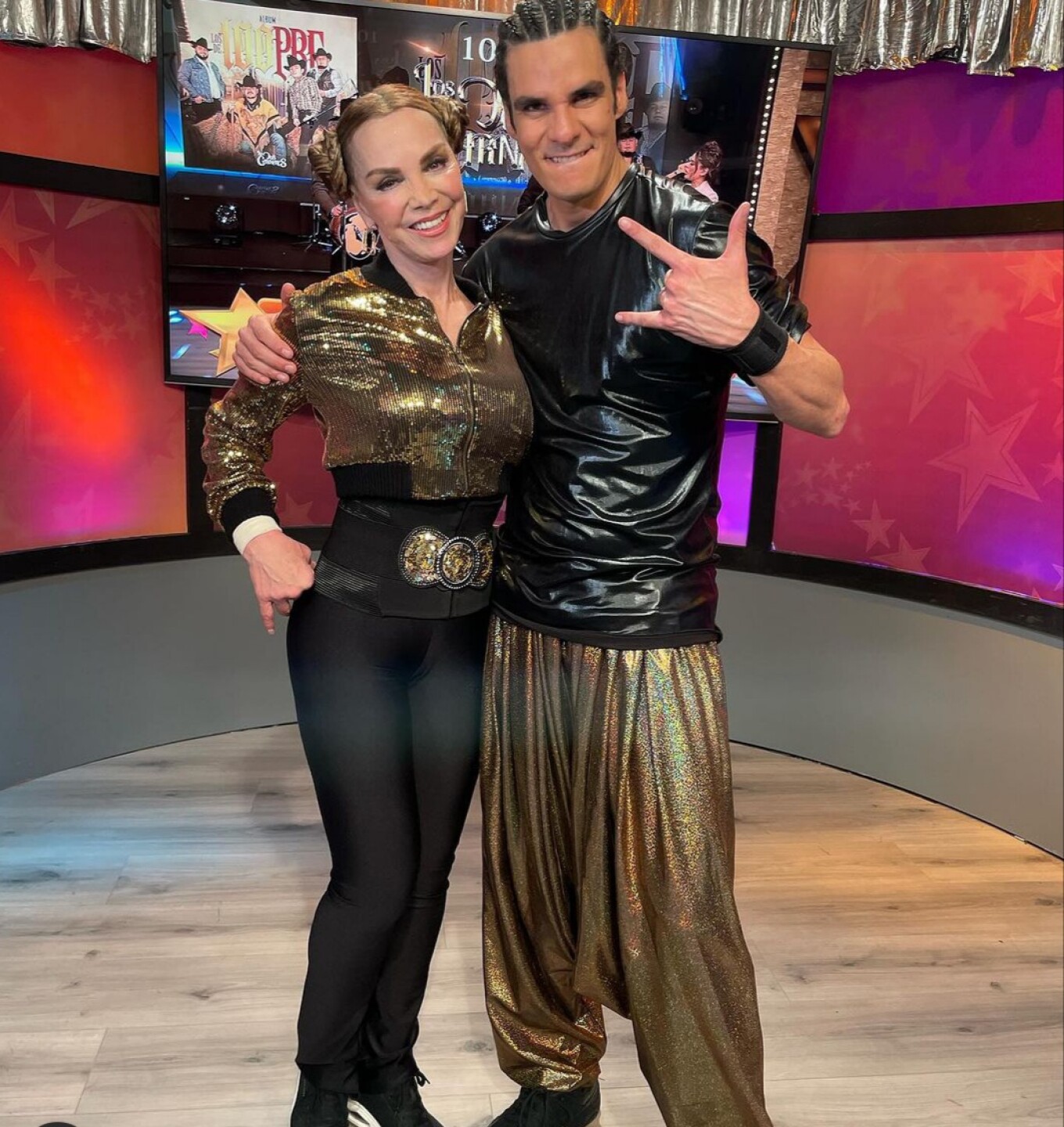 Gaby Goldsmith y Eduardo Barajas en Las estrellas bailan en Hoy