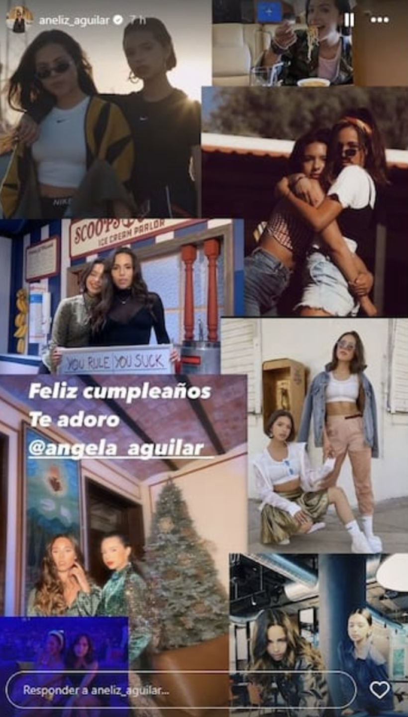 Aneliz hermana de Ángela la felicita por su cumpleaños