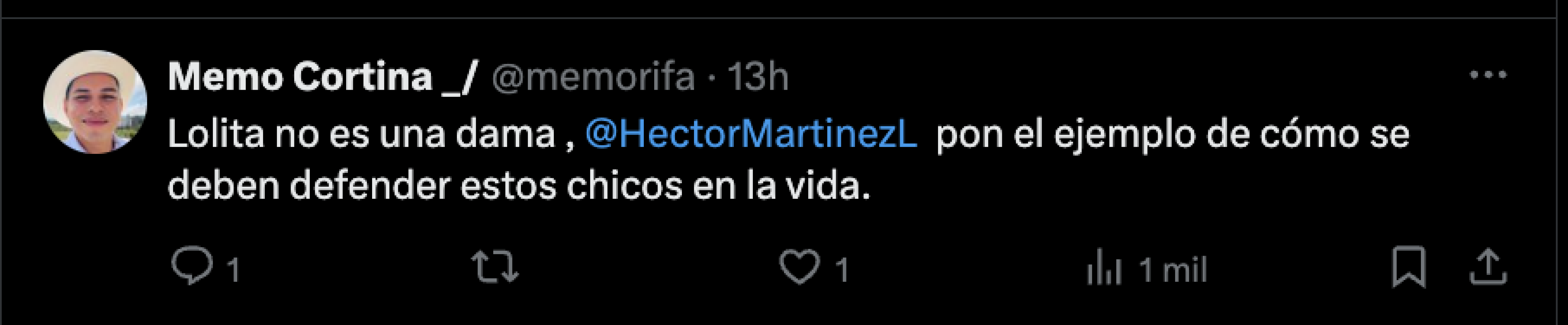 comentarios a Lolita Cortes
