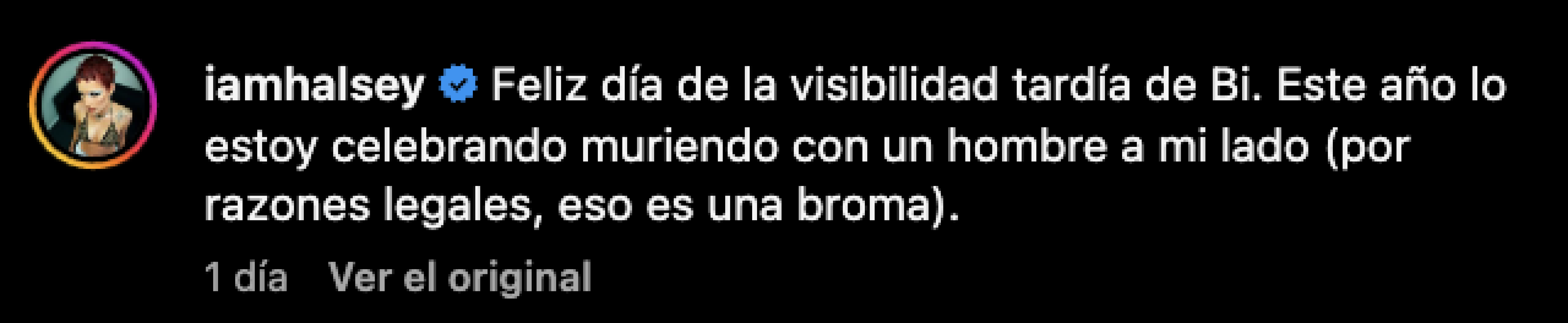 Halsey internada