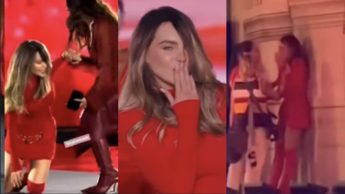 Belinda rompió en llanto tras su caída en pasarela la Fashion Week de París; Renata Notni la consoló