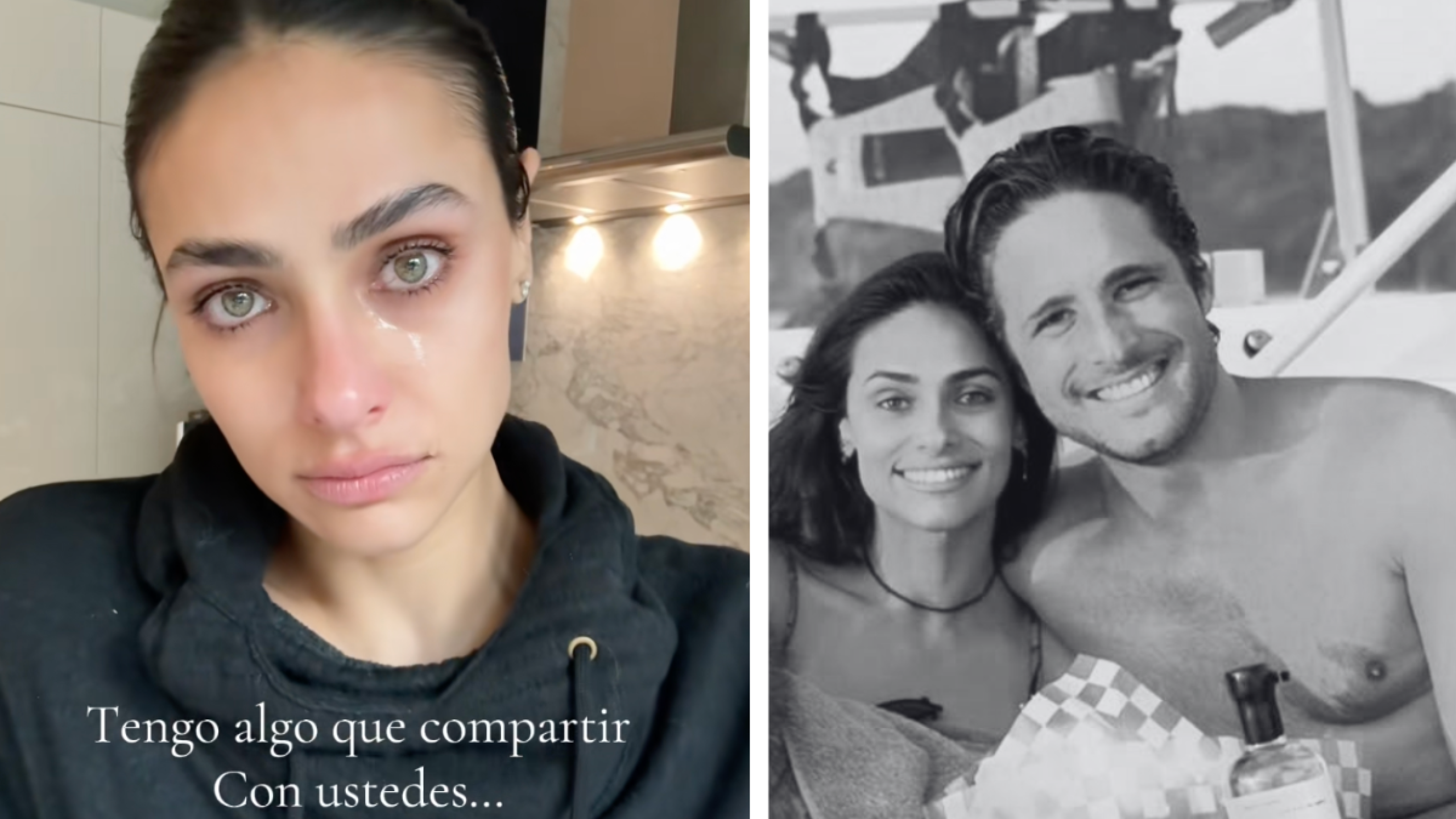 Renata Notni llorando