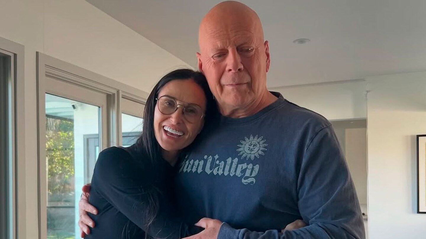 Demi Moore y Bruce Willis en su cumpleaños