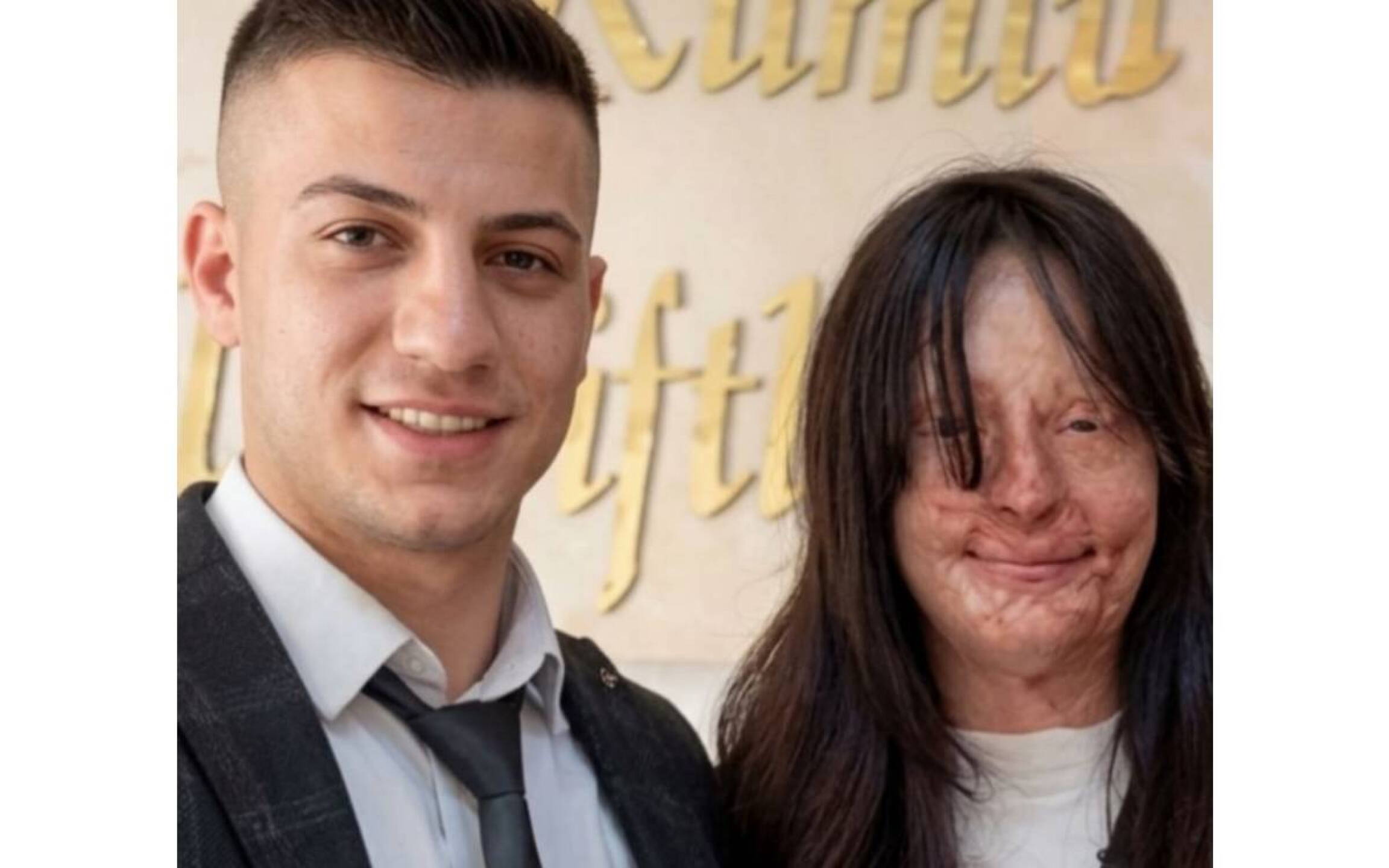 Berfin Özek y su esposo