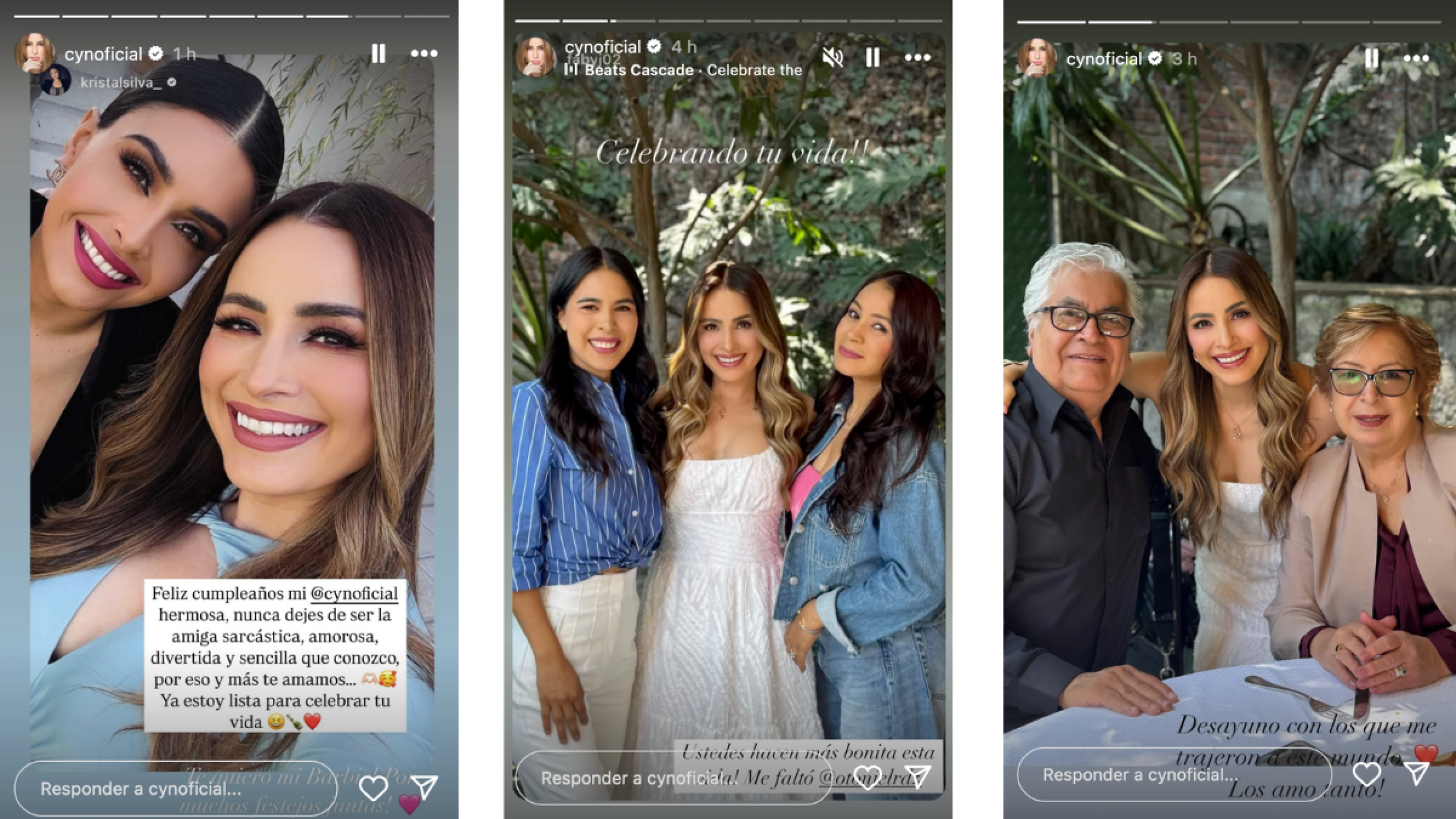 Carlos Rivera y Cynthia Rodríguez celebran su cumpleaños 41