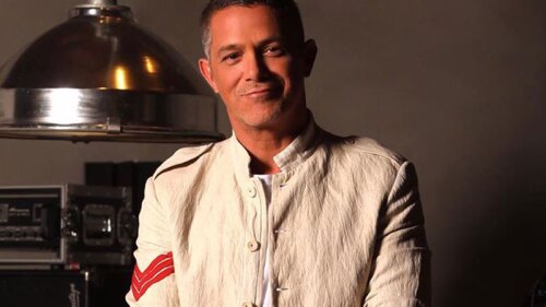 Alejandro Sanz con sus hijos