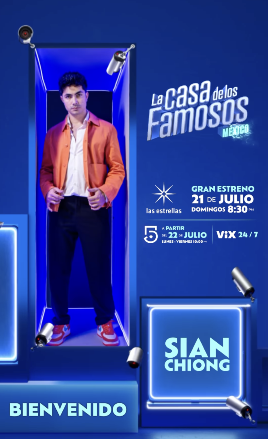 ¿Quién es Sian Chiong, el nuevo habitante de La Casa de los Famosos México?
