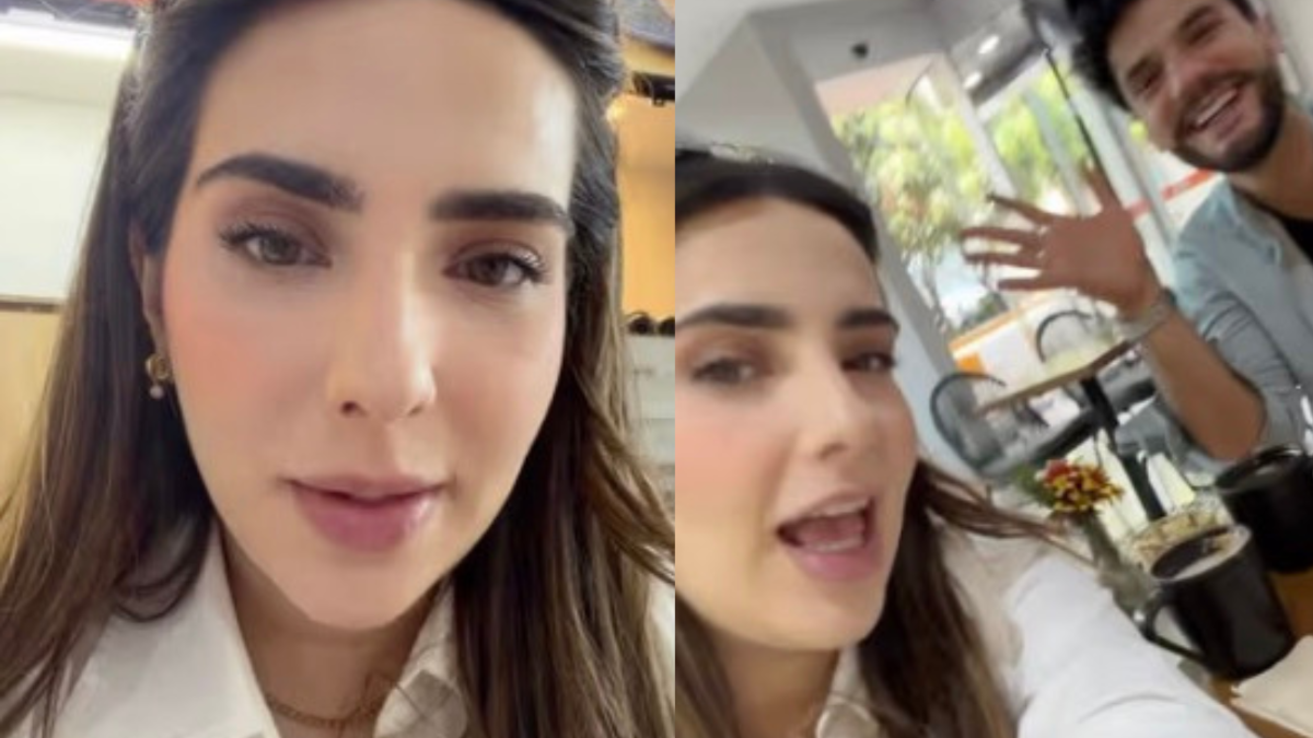 Fernanda Urdapilleta y Ramsés Alemán informaron que regresaron al hospital para retirarle los puntos a la actriz.