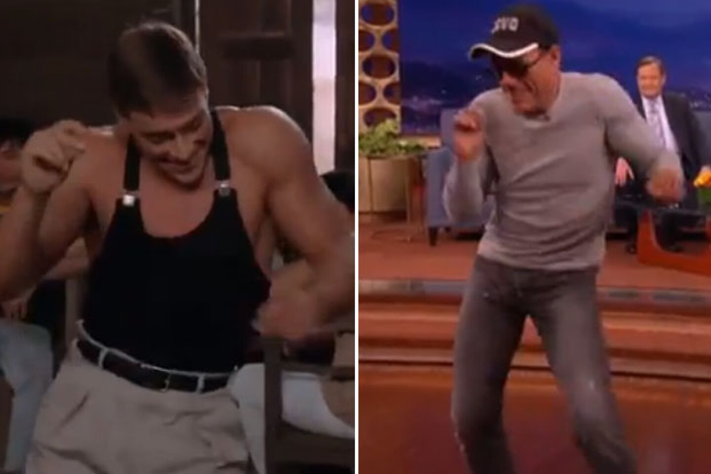 Van Damme recreó escena de baile de Kickboxer.