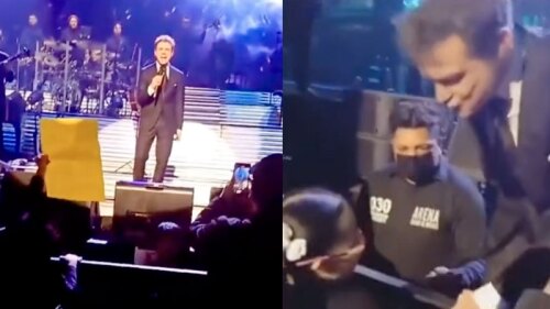 Luis Miguel hace increíble gesto por una niña con síndrome de Down