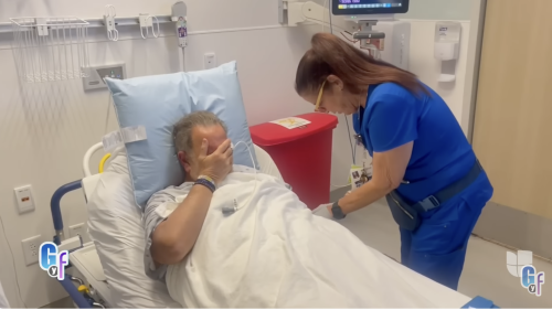 Raúl de Molina en el hospital