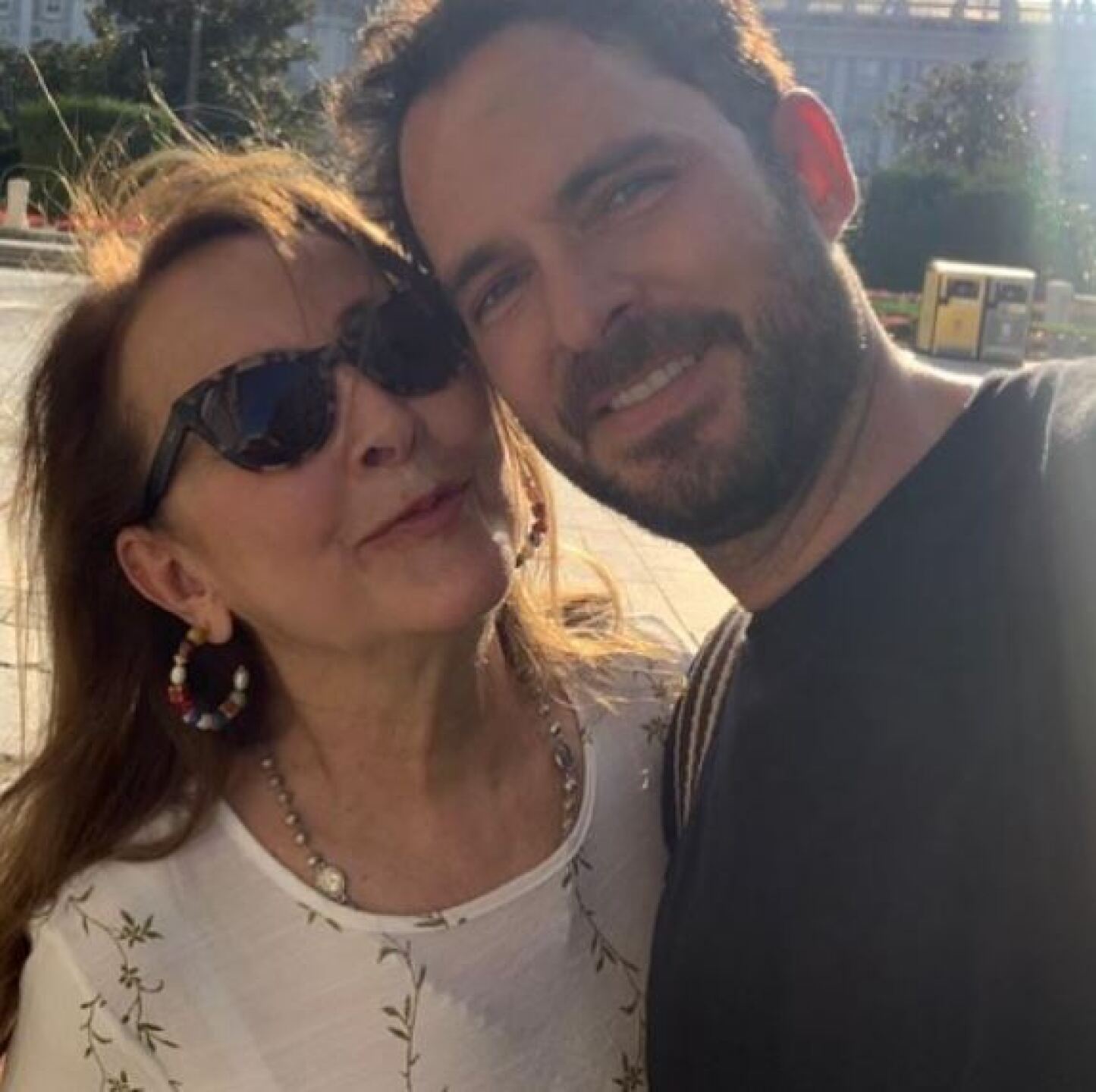 El actor y su mamá.