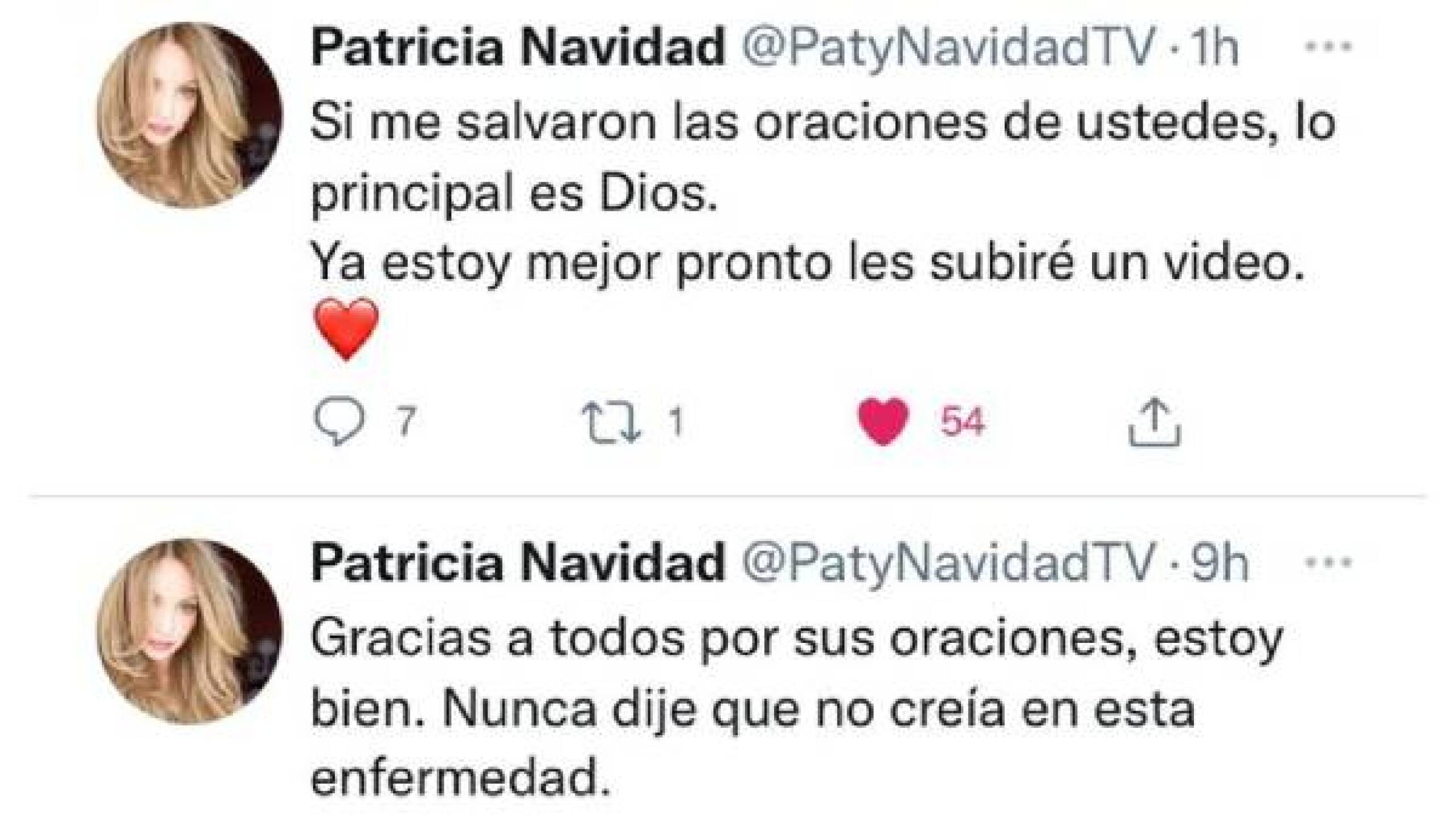Reportan que Paty Navidad acaba de salir de terapia intensiva pero sigue hospitalizada
