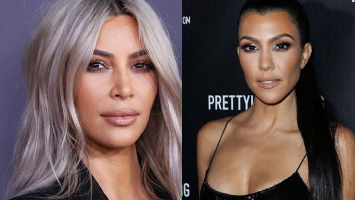 Kim y Courtney Kardashian se muestran en bikini 