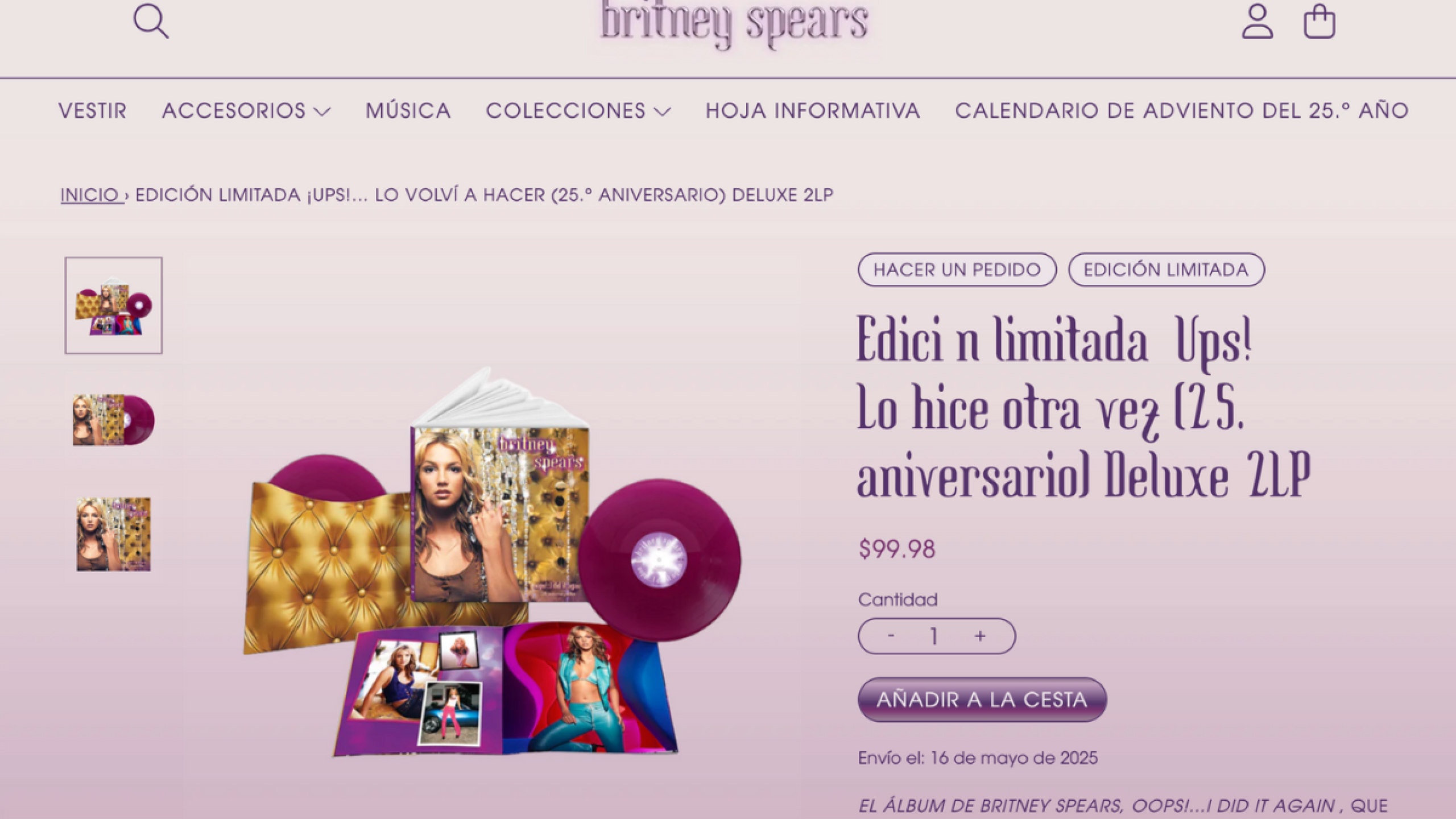 Hoy se cumplen 25 años de la canción Oops!… I Did It Again ¡así lo celebran los fans!