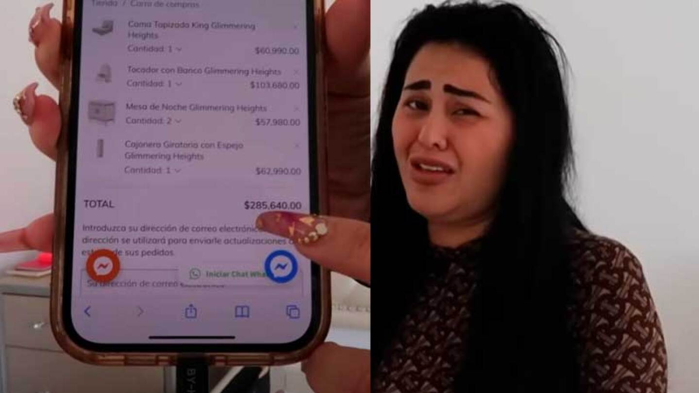 Gomita llora al presumir su recámara de casi 300 mil pesos