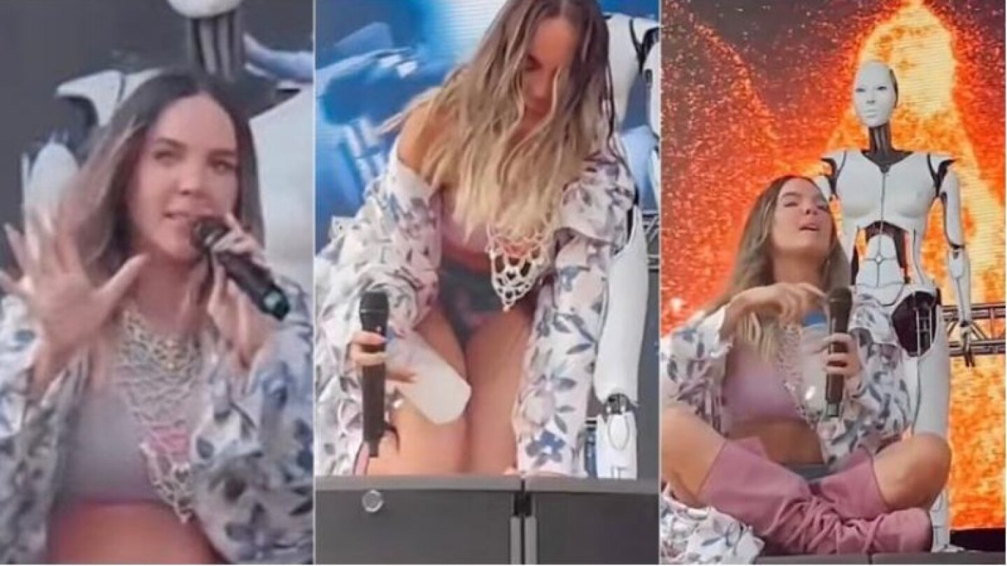 A Belinda se le baja la presión en el Machaca Fest: Hasta no desmayarme no me voy a ir