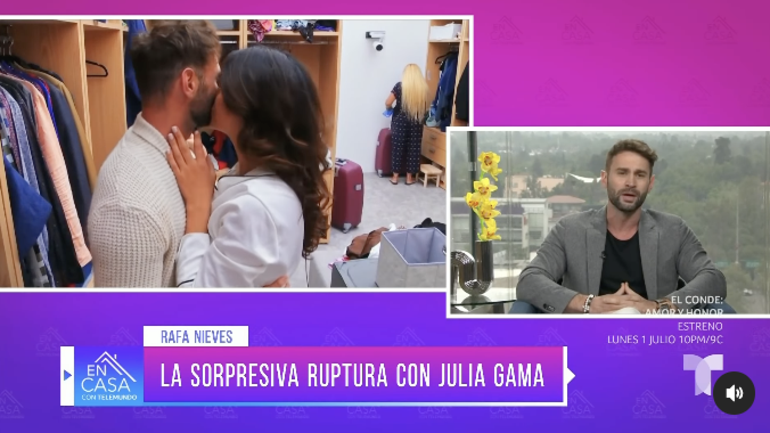 Julia Gama y Rafael Nieves anunciaron su separación