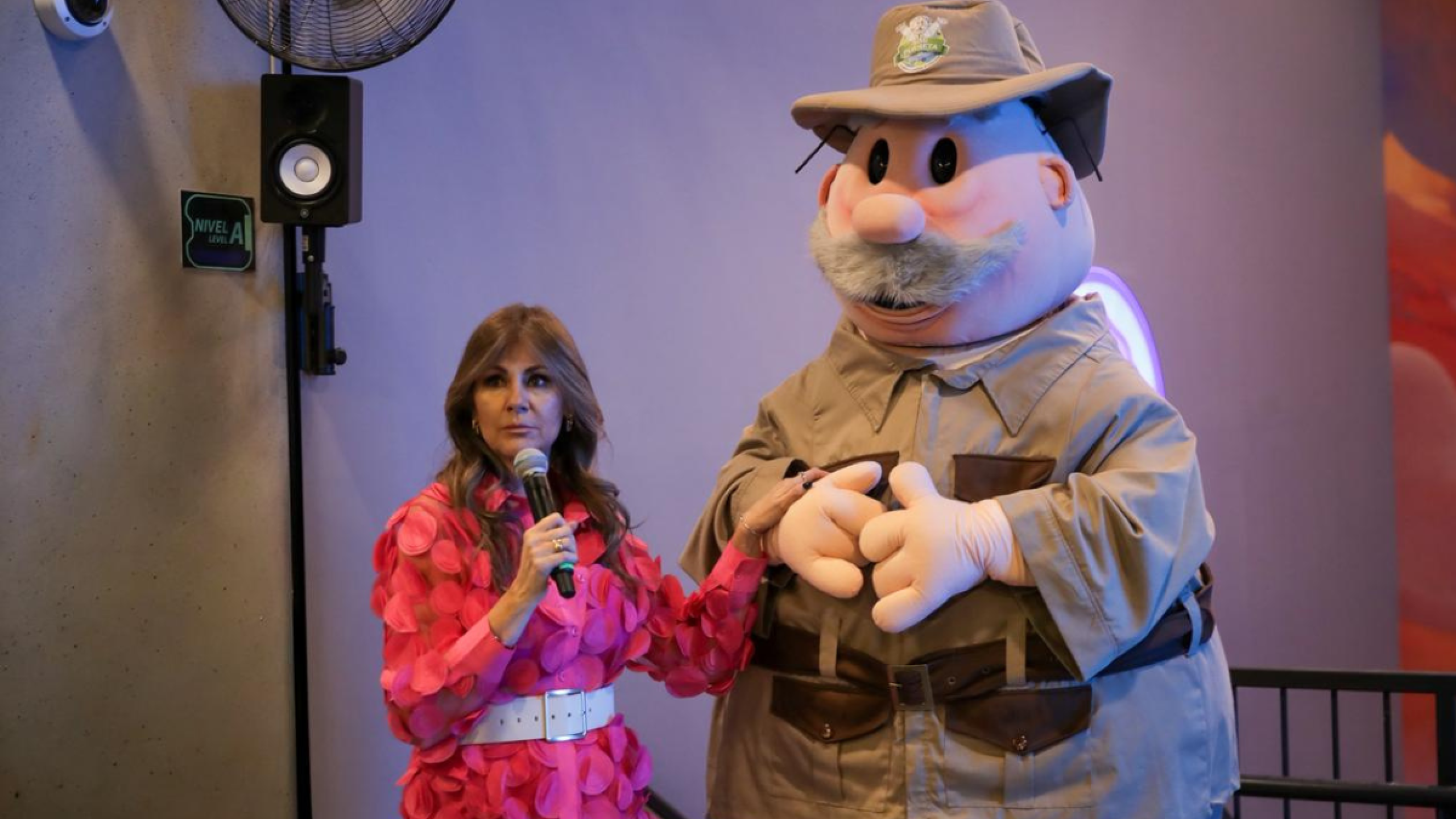 Luz Blanchet en la inauguración de Aventura Simiplaneta
