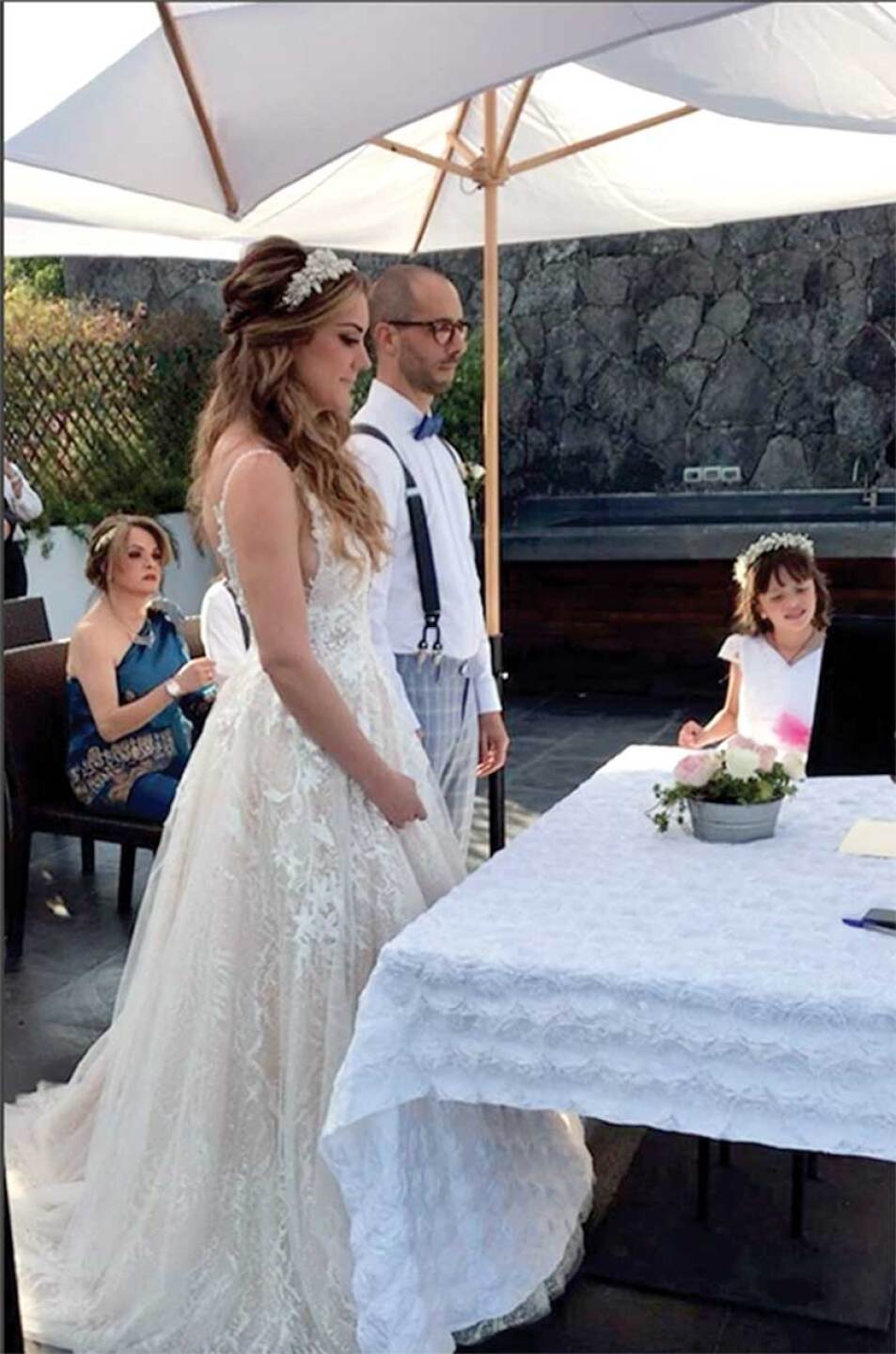 Ana Belena y José Lascurain tuvieron una boda muy íntima.