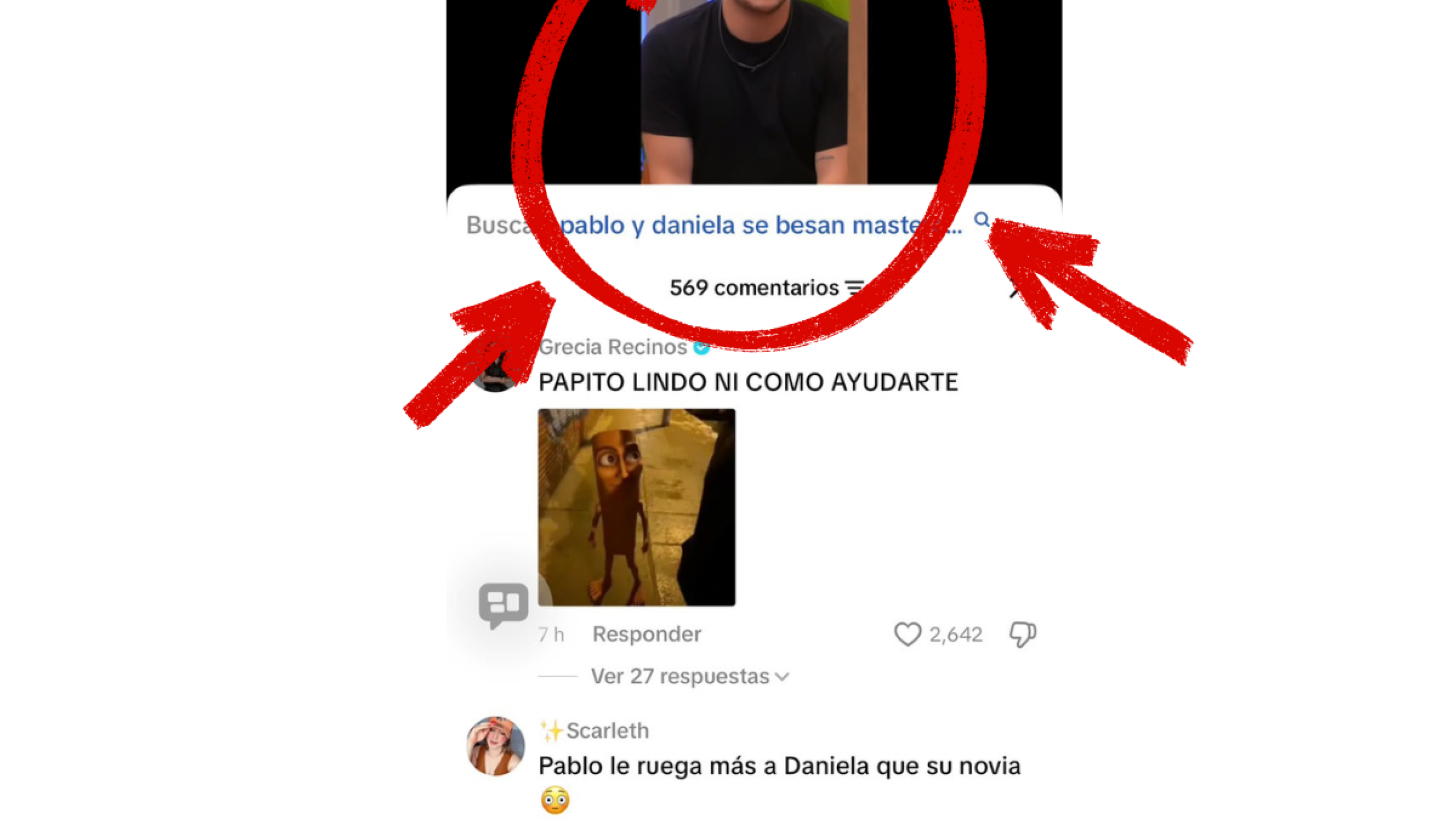ablo Villagrán y Daniela Parra se besaron en MasterChef