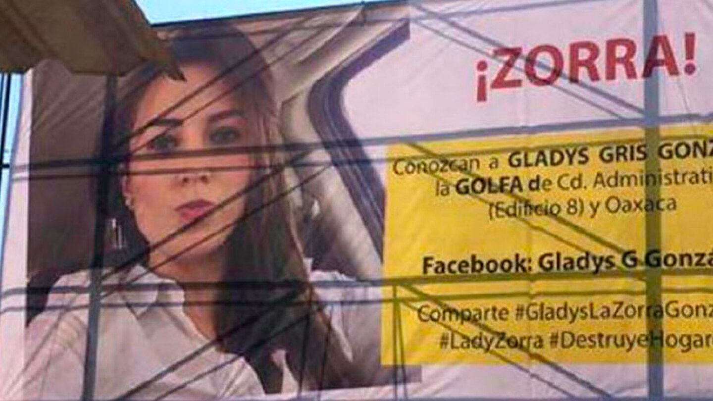 El rencor y la venganza la llevó a contratar una valla.
