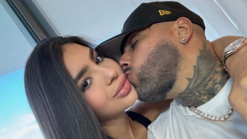 Nicky Jam y su esposa Juana Valentina