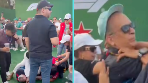Fans de la F1 protagonizan pelea en el GP de la CDMX. Así fue el momento VIDEO
