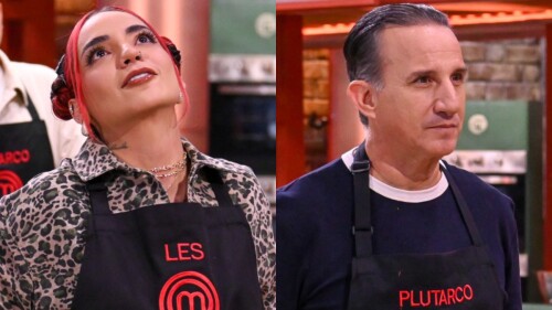 Leslie Gallardo y Plutarco Haza