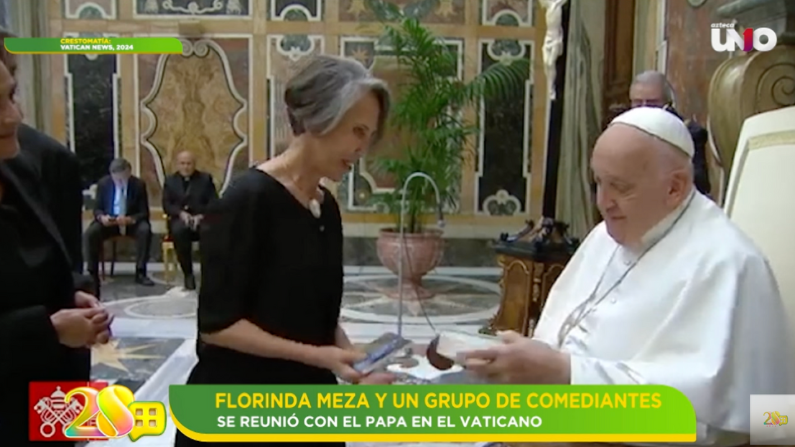 Papa Francisco: reunión comediantes