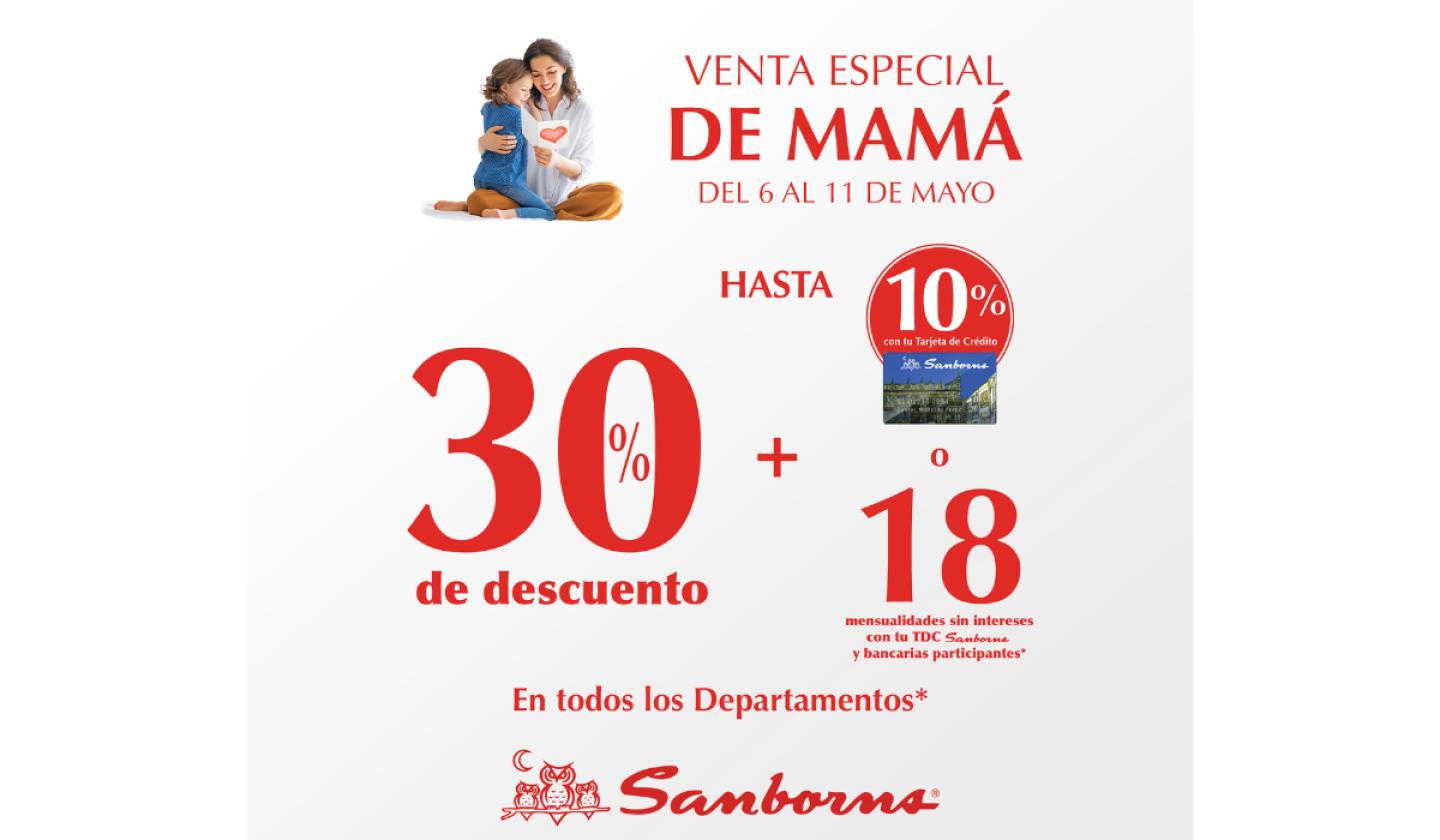 ¡Este día de las madres el regalo perfecto lo encontrarás en Sanborns!
