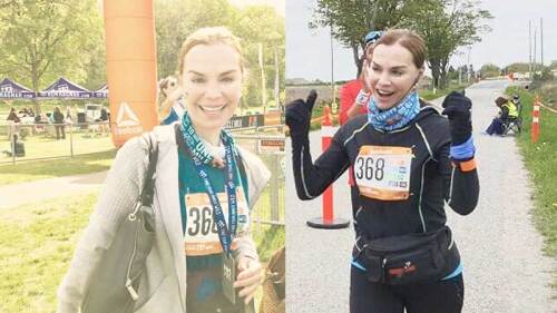 Gaby Goldsmith corrió un maratón en Canadá ¡y casi se pierde 3 veces!