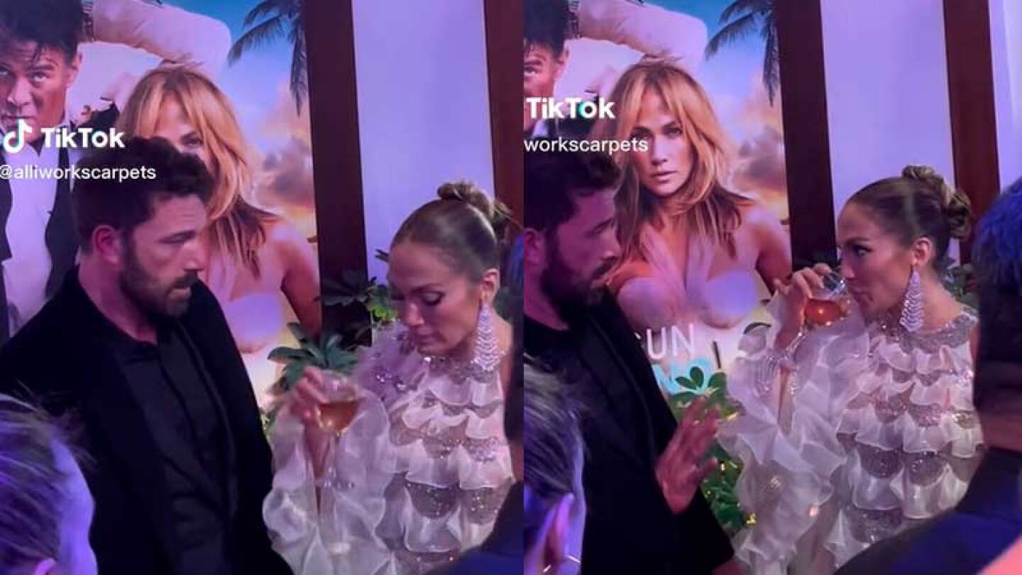 JLo es captada vigilando a Ben Affleck para que no beba: “no he tomado”