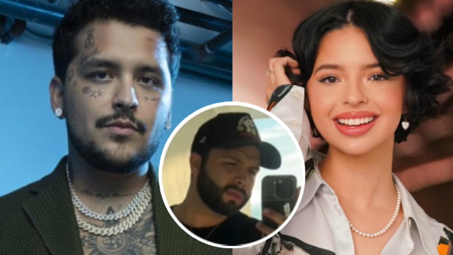 Nodal, Ángela y Leonardo Aguilar