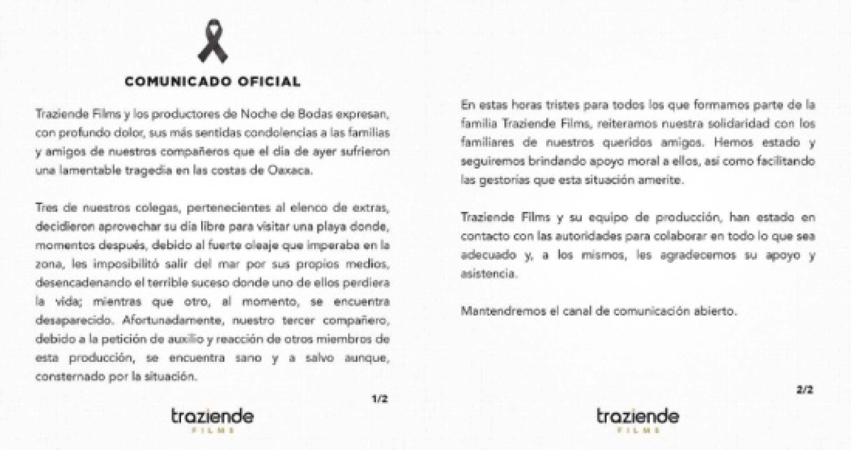 Ludwika Paleta responde a las críticas por su silencio ante la muerte de dos actores en su nueva película