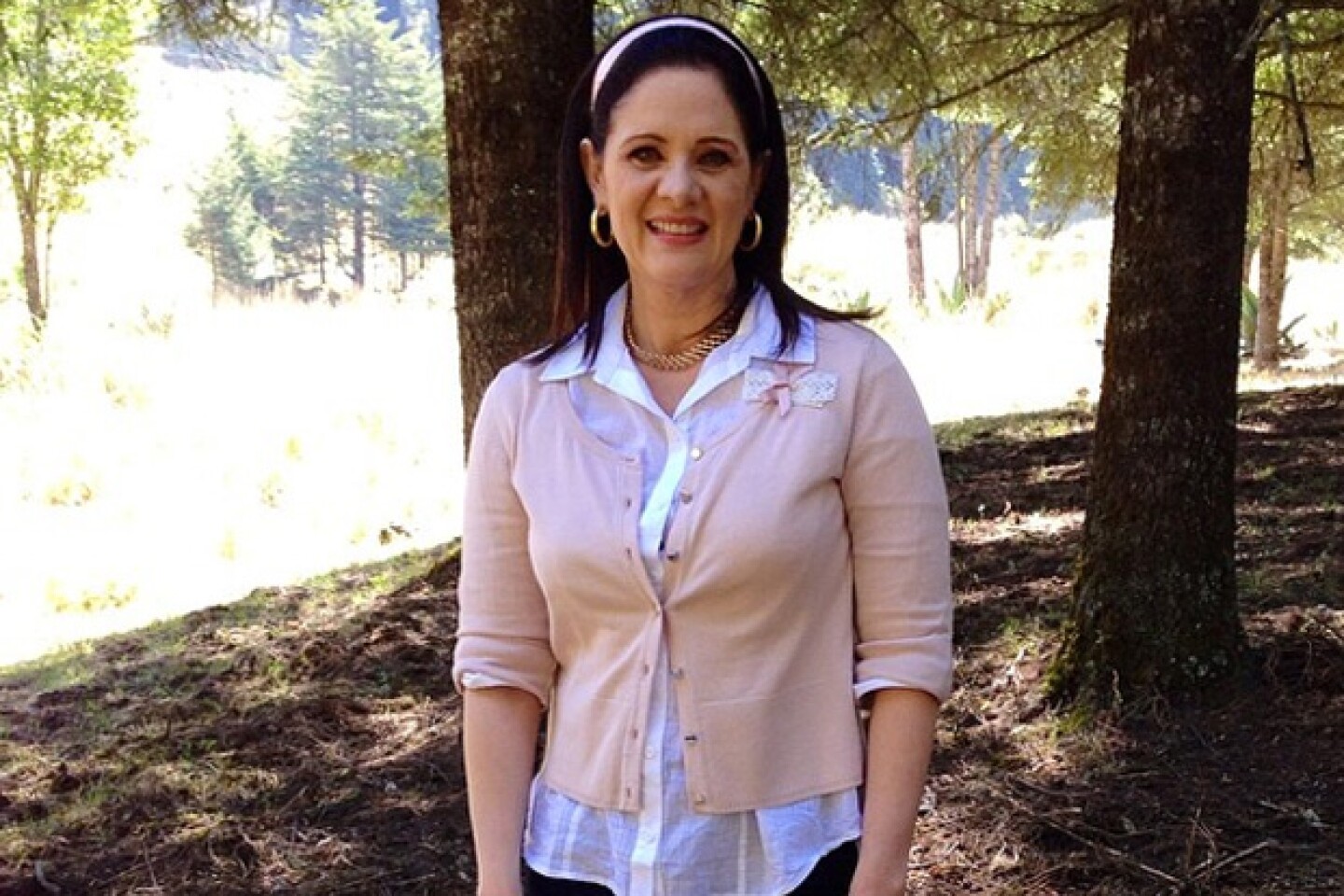 Erika Buenfil en su look de morena.