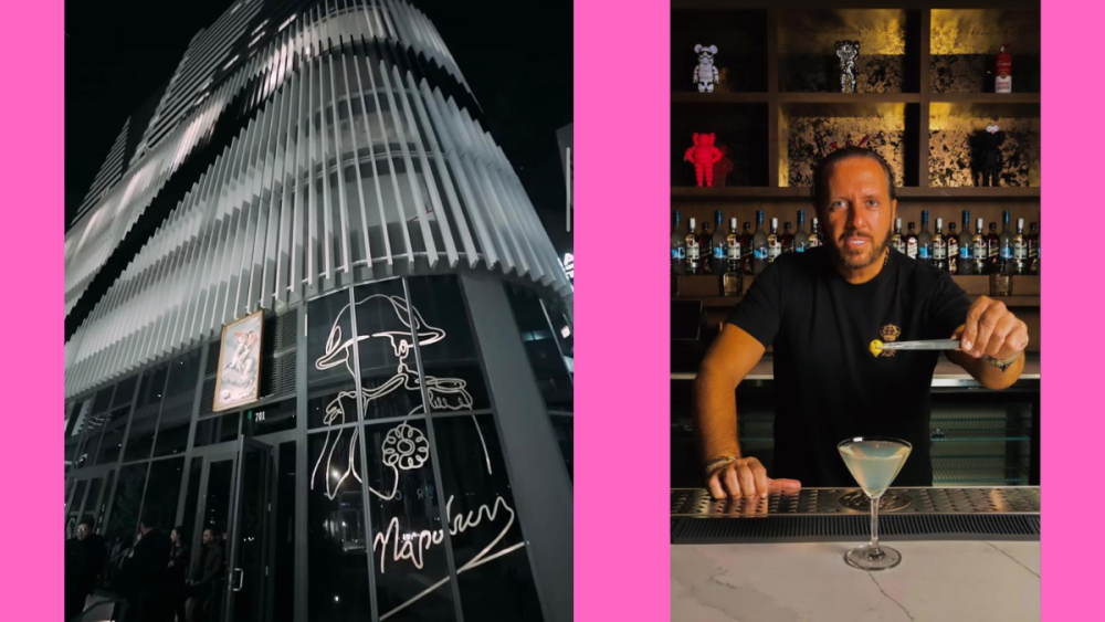 Imagen de Antuan Harfuch y su club Napoleon en Miami