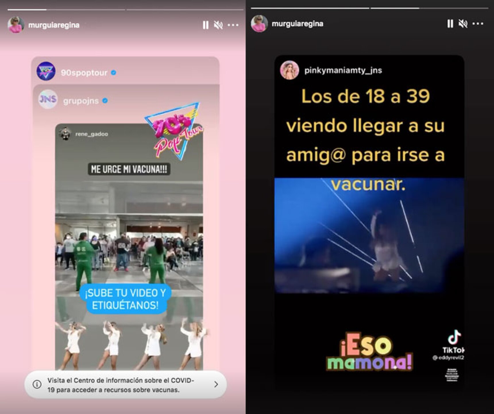 Millennials se vacunan con JNS, 90's Pop Tour