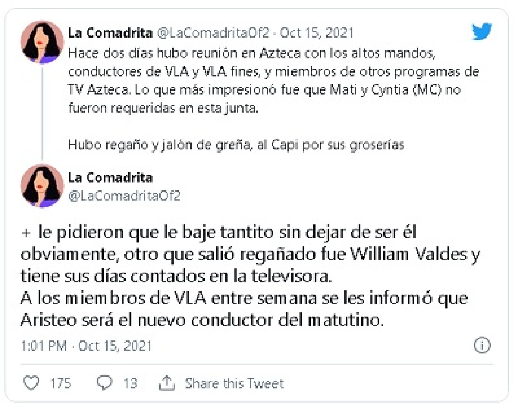 william valdes tvnotas
