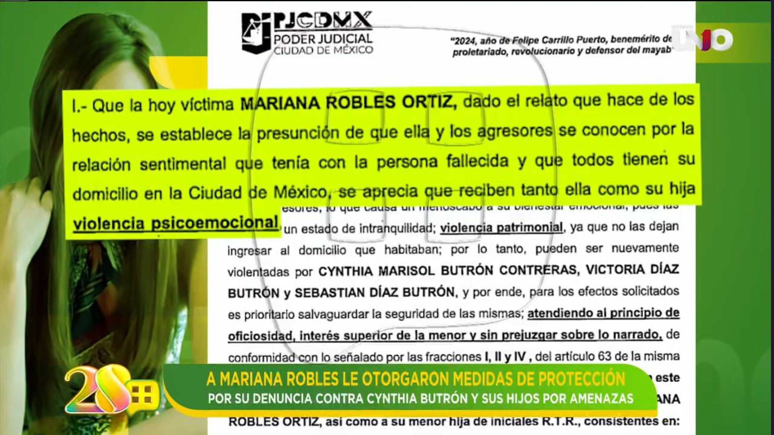 Denuncia de Mariana Robles en contra de la familia de Nicandro Díaz