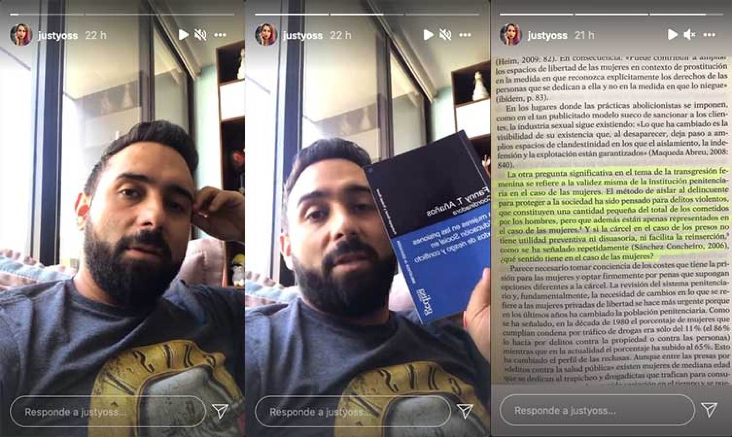 Novio de Yoss N critica el sistema penitenciario femenil