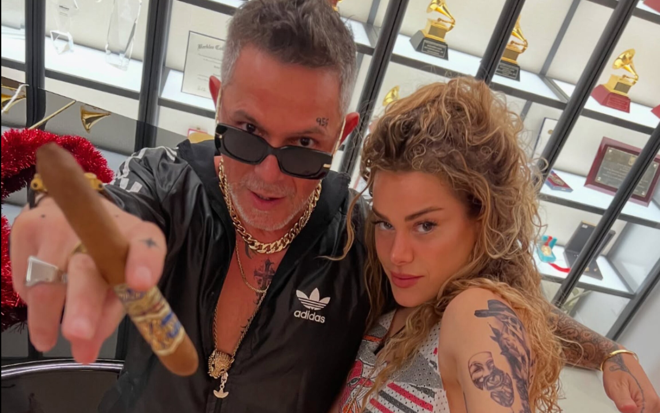 Candela Márquez y Alejandro Sanz
