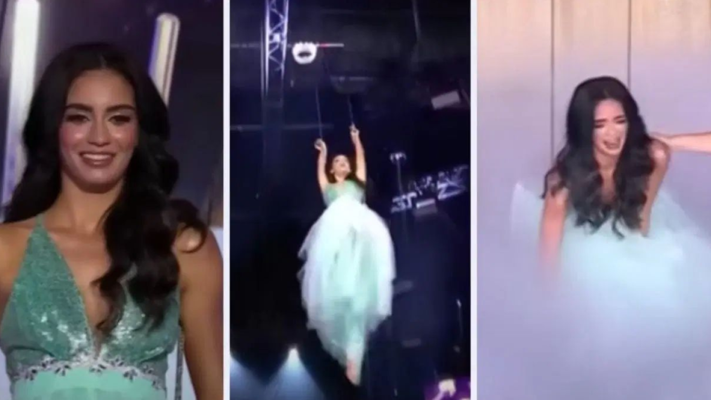 Miss Universe Latina: falla reto aéreo, así fue el brutal accidente de la representante de Cuba | VIDEO