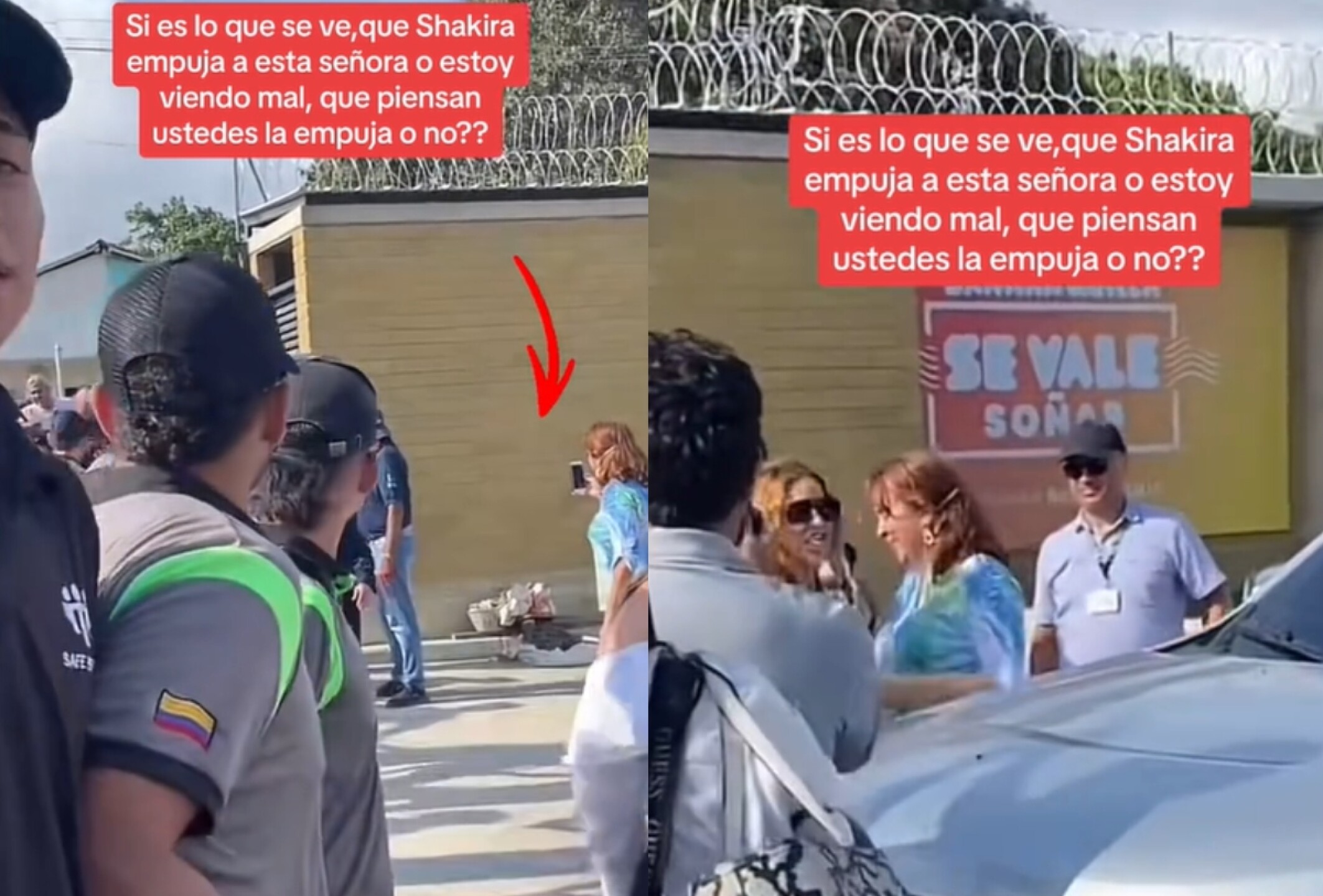 Acusan a Shakira de empujar a una fan en la calle; en redes divide opiniones