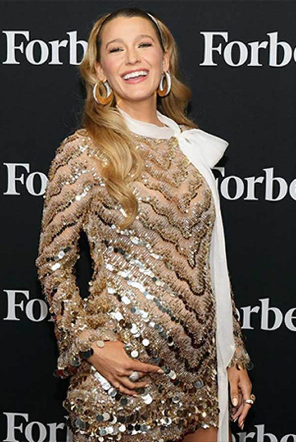 Blake Lively posó orgullosa con su pancita de embarazo