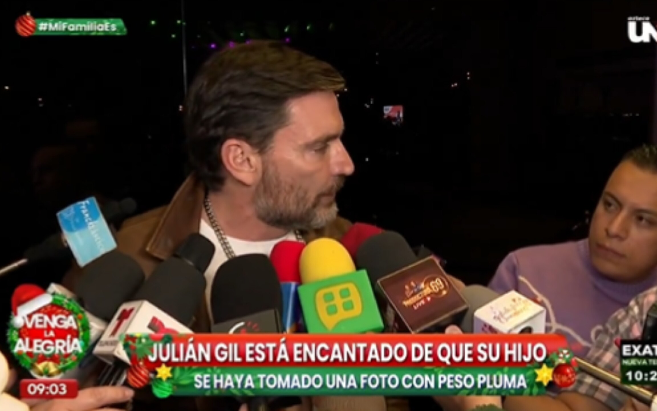 Julián Gil manda mensaje a Peso Pluma