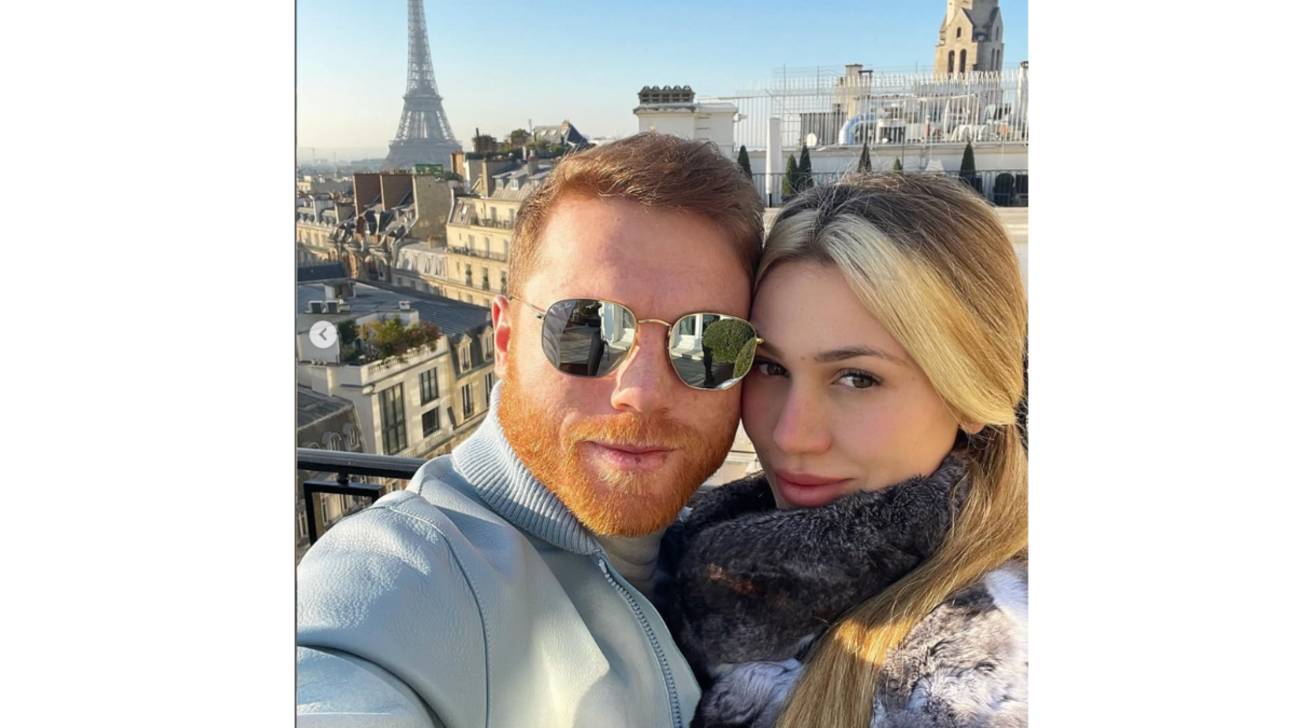 Canelo Álvarez y su esposa