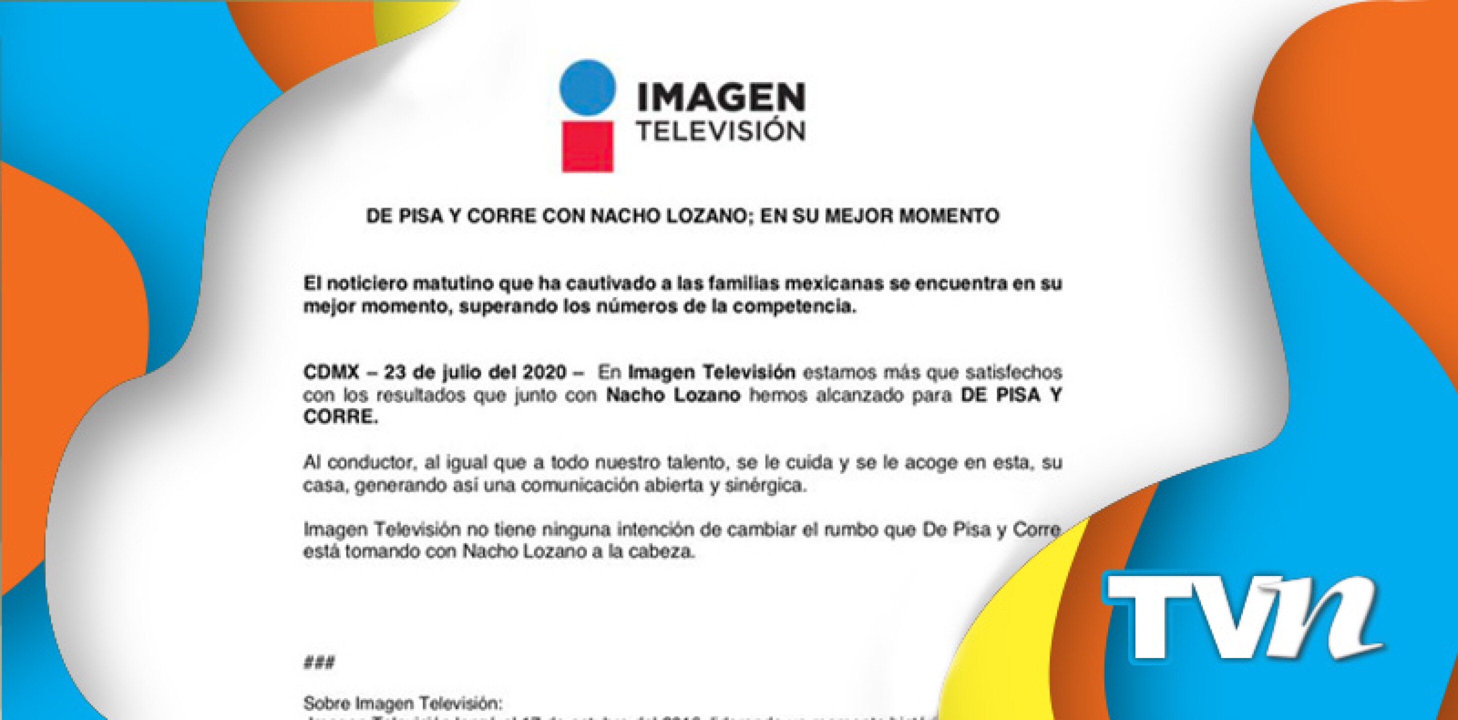 Nacho Lozano Imagen Televisión