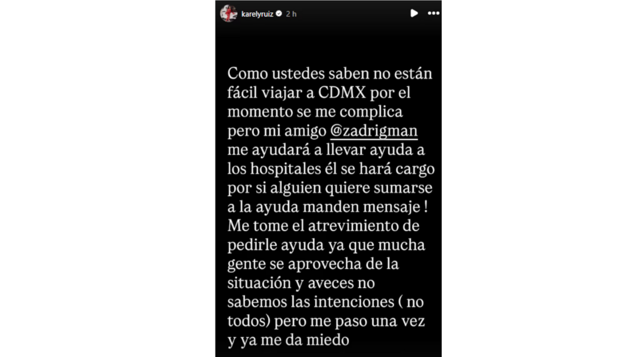 Karely apoya a víctimas de explosión