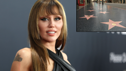 Miley Cyrus paseo de la fama